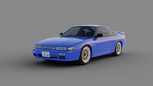 Nissan SilEighty Sil80 Mako Sato Style Initial D 3D model