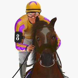 Racehorse and Jockey HQ 007 Standard License
