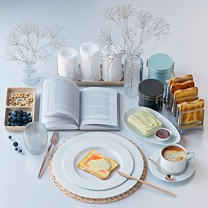 Tableware set 3D model