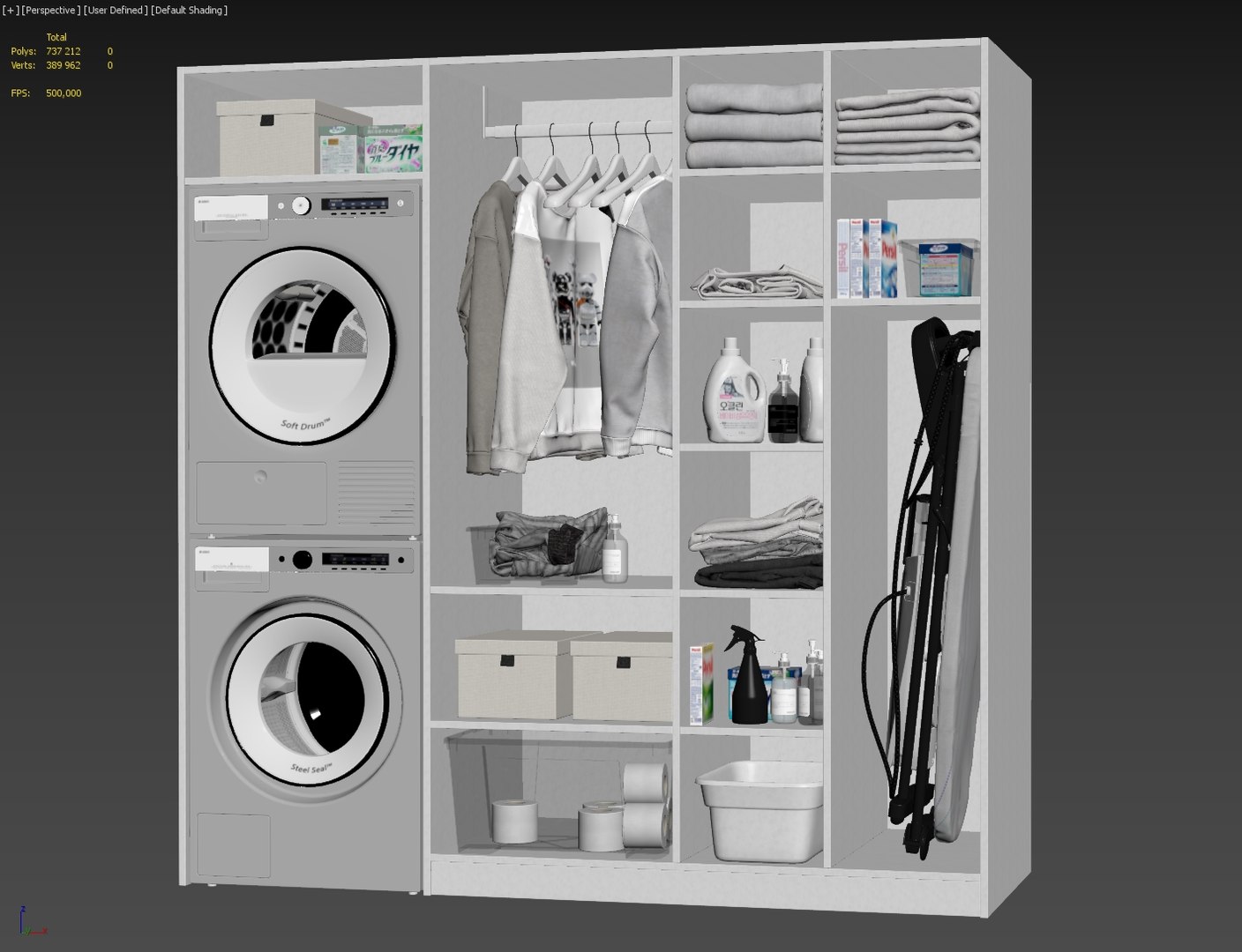 Laundry Room 0004 3D model - TurboSquid 1790460