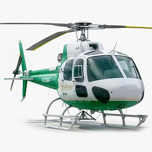 欧洲直升机350 3d模型