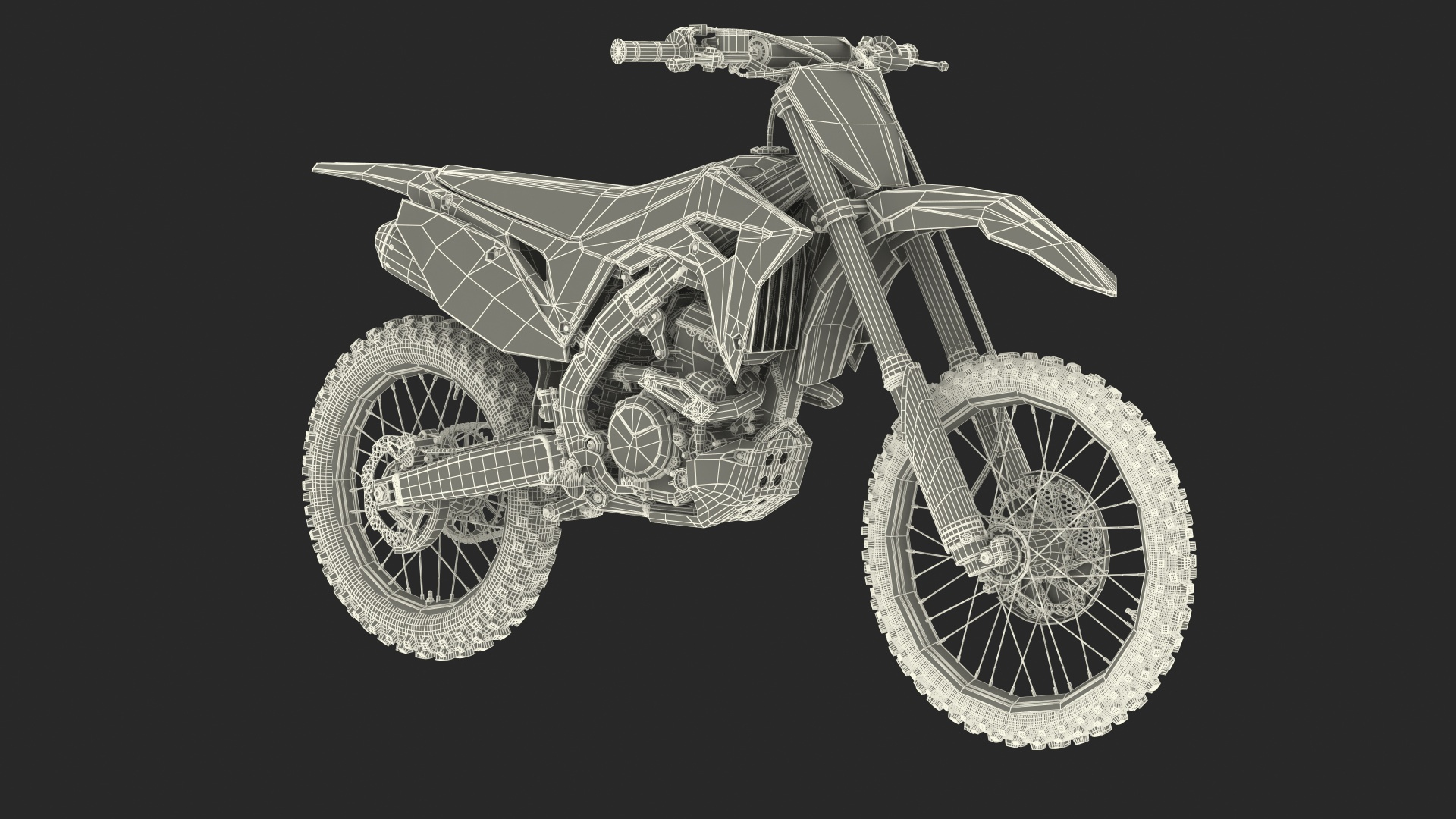 Motocross bike honda crf250r 3D