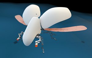 robot rigged 3d c4d