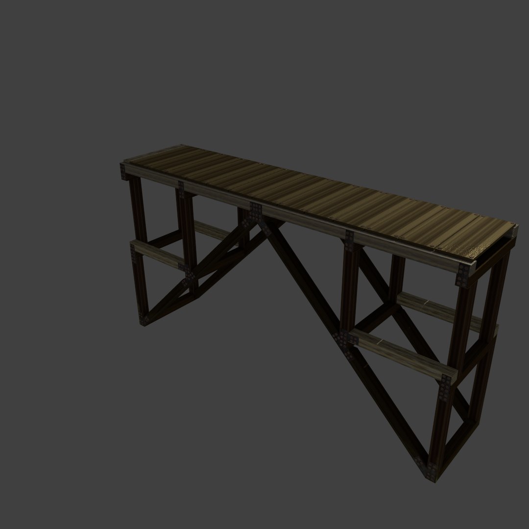 Wooden Bridge Dxf