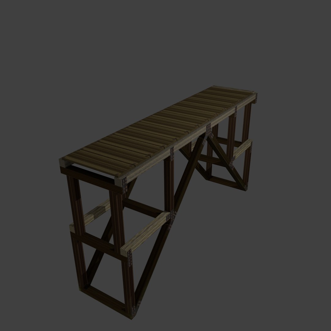 Wooden Bridge Dxf