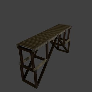wooden bridge dxf
