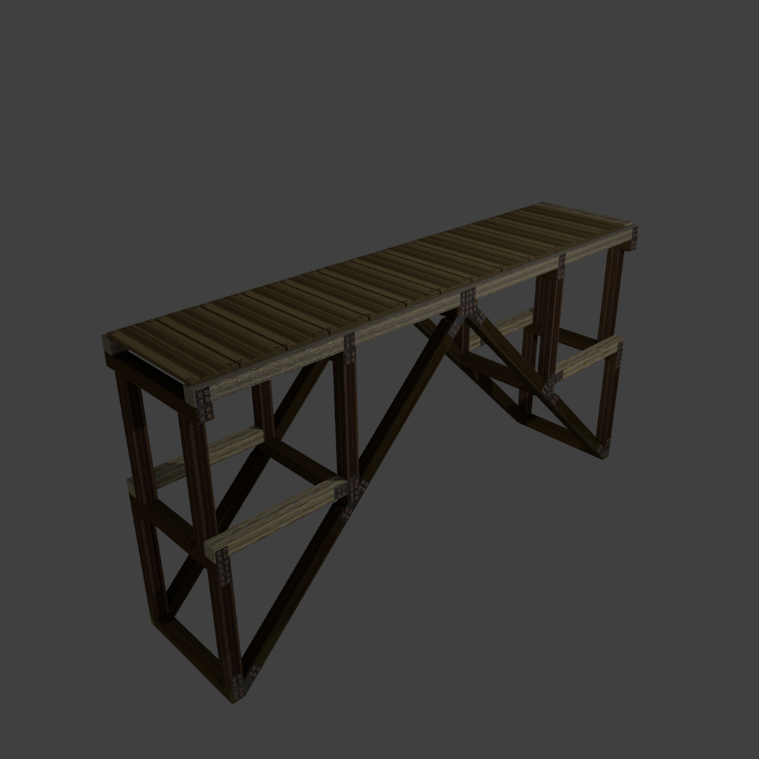 Wooden Bridge Dxf