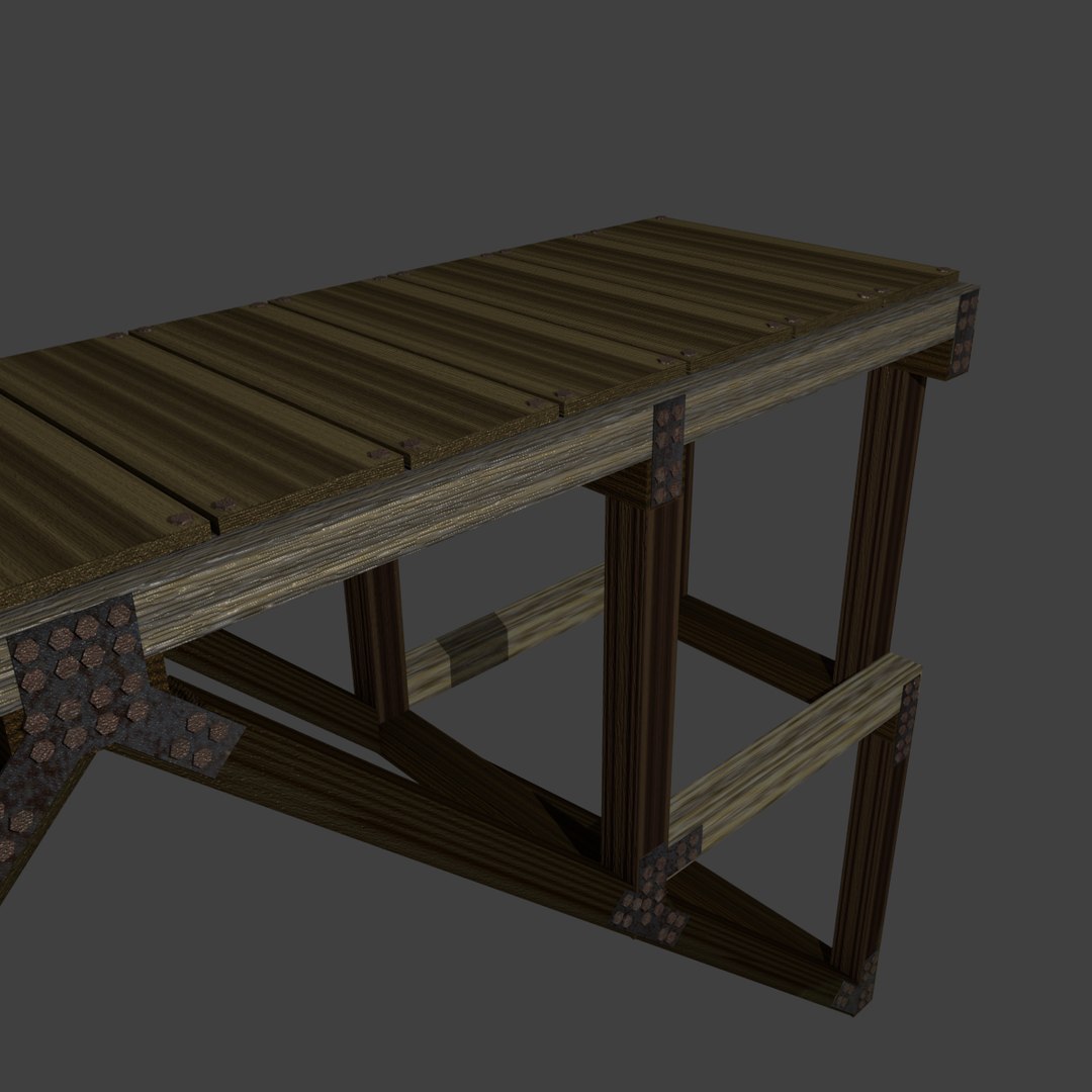 Wooden Bridge Dxf