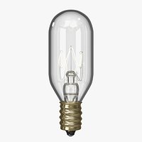 High-Poly Realistic T8 Tube Candelabra Incandescent Bulb