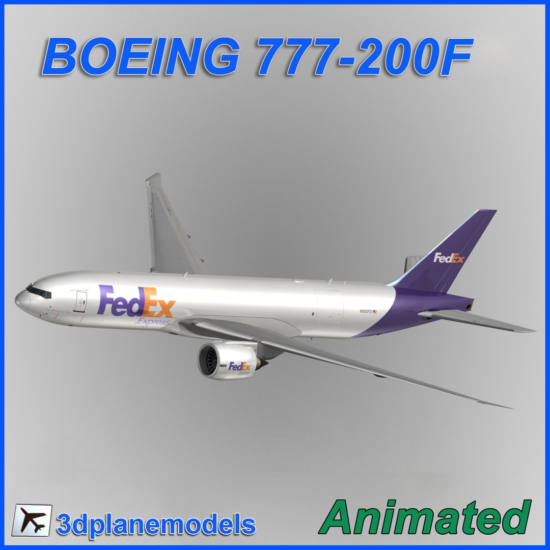 3d Boeing 777-200f