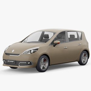 Renault Scenic 2013 lowpoly model