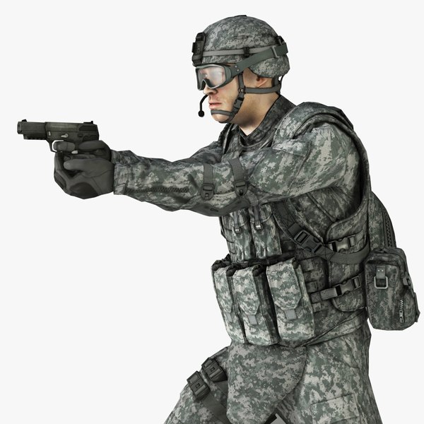 3d military male soldier helmet model