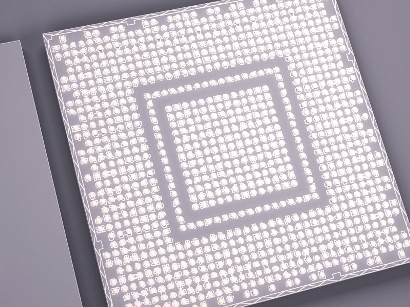 3d Model Of Processor Gpu