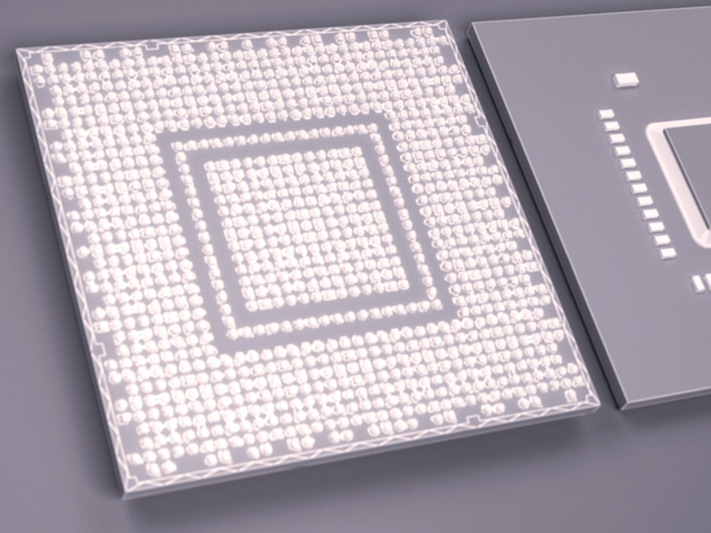 3d Model Of Processor Gpu