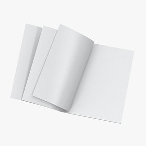 3D magazine mockup 02 model