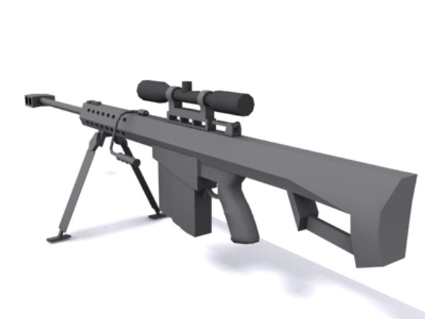 m82 sniper rifle 3d model