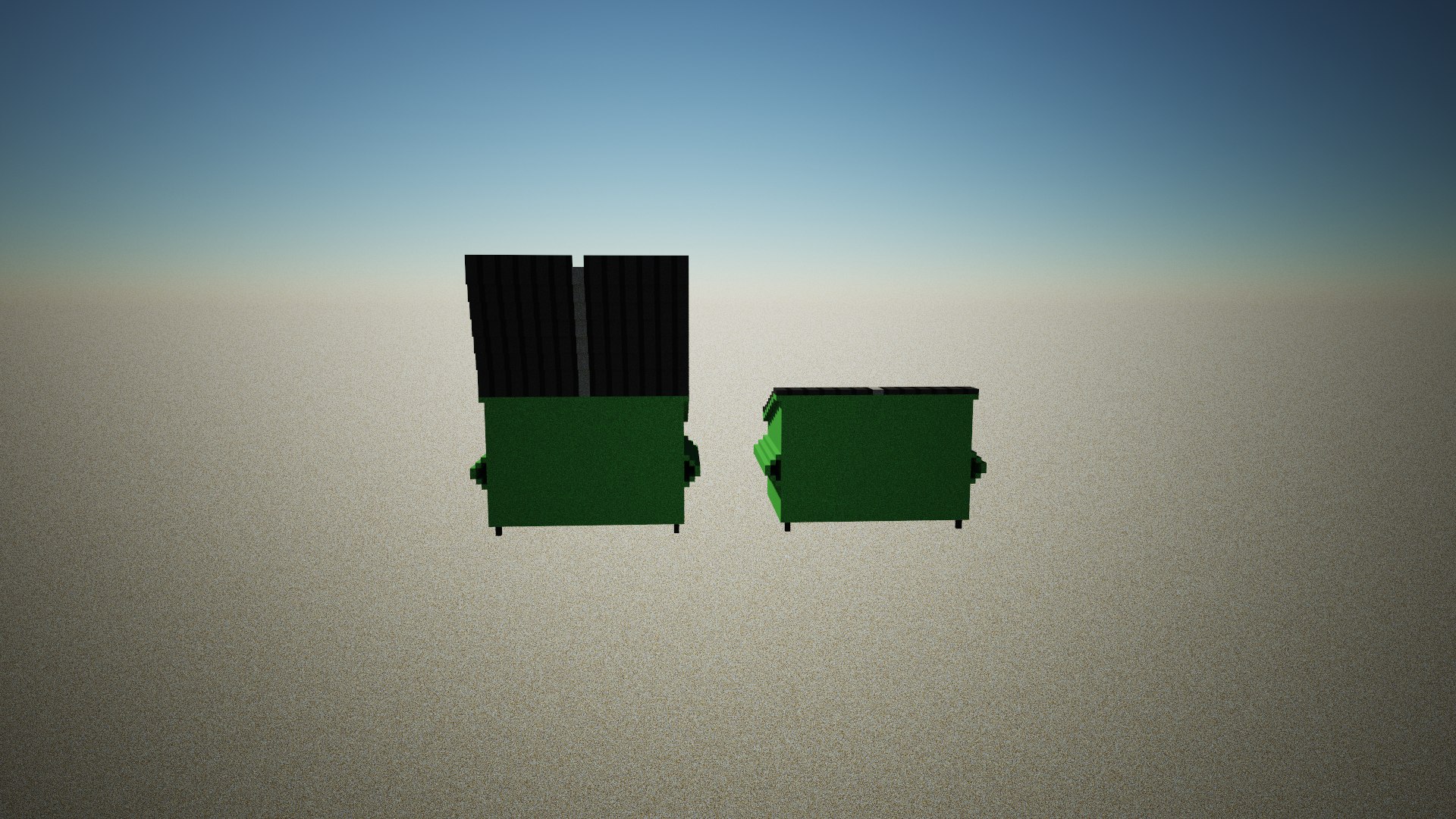 3D Dumpster Voxel Model - TurboSquid 1838250
