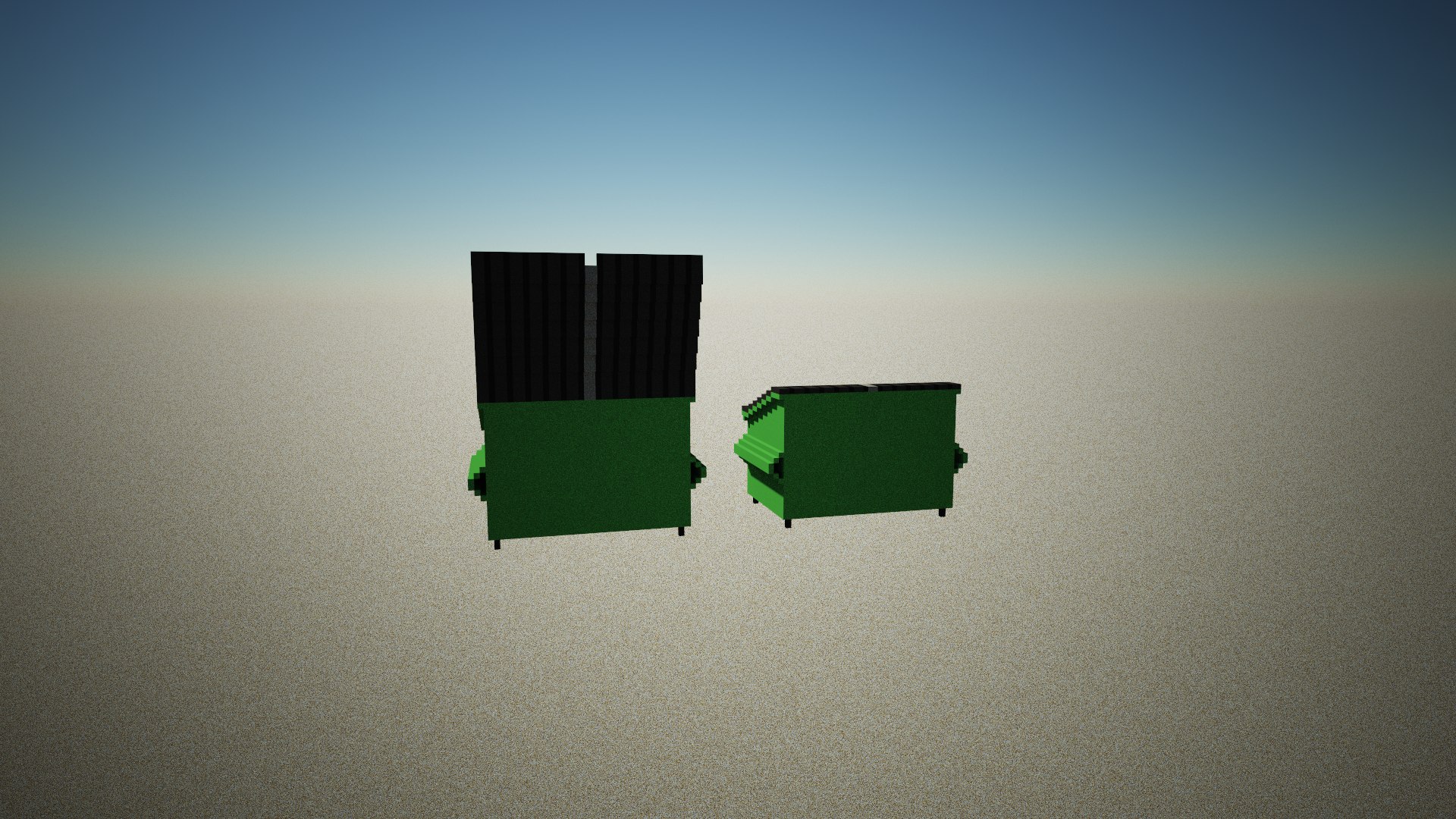 3D Dumpster Voxel Model - TurboSquid 1838250