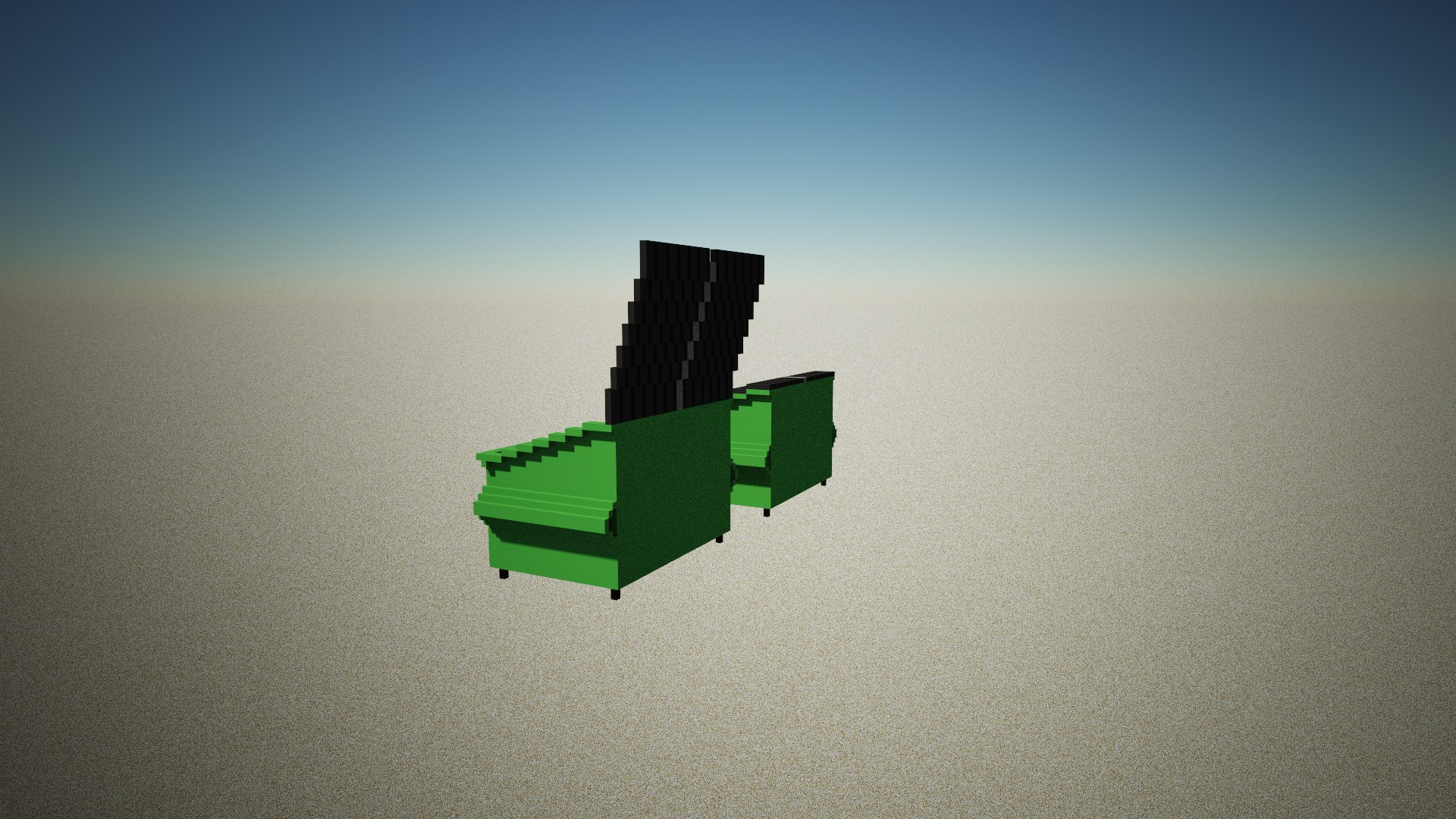 3D Dumpster Voxel Model - TurboSquid 1838250