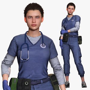 realisticParamedic Character for Animation