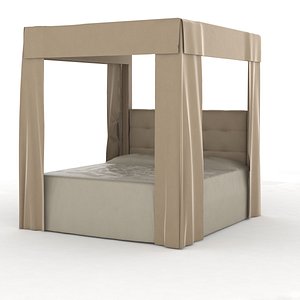 canopy bed 3d model