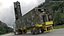 Conteneur camouflé de 40 pieds avec lanceur de missiles balistiques