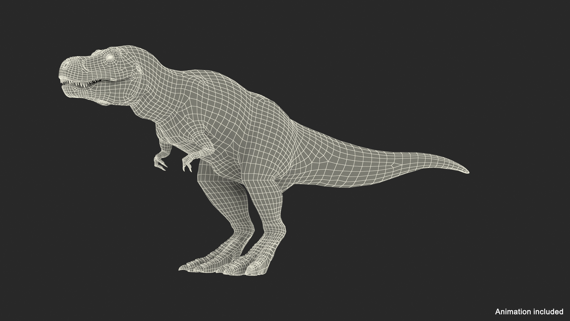 3D Tyrannosaurus Rex Waiting Rigged Model - TurboSquid 1566246