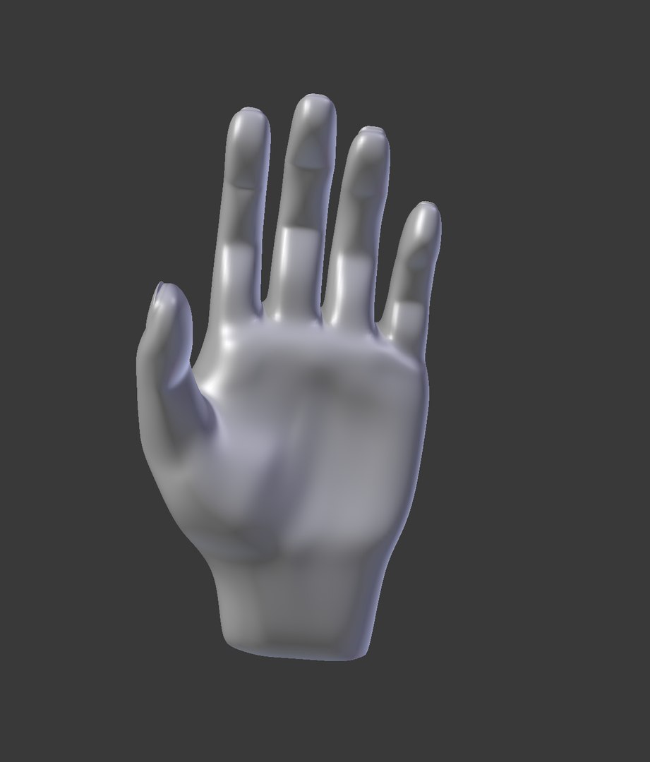 Hand Subdivision 608 Faces 3D - TurboSquid 1386289