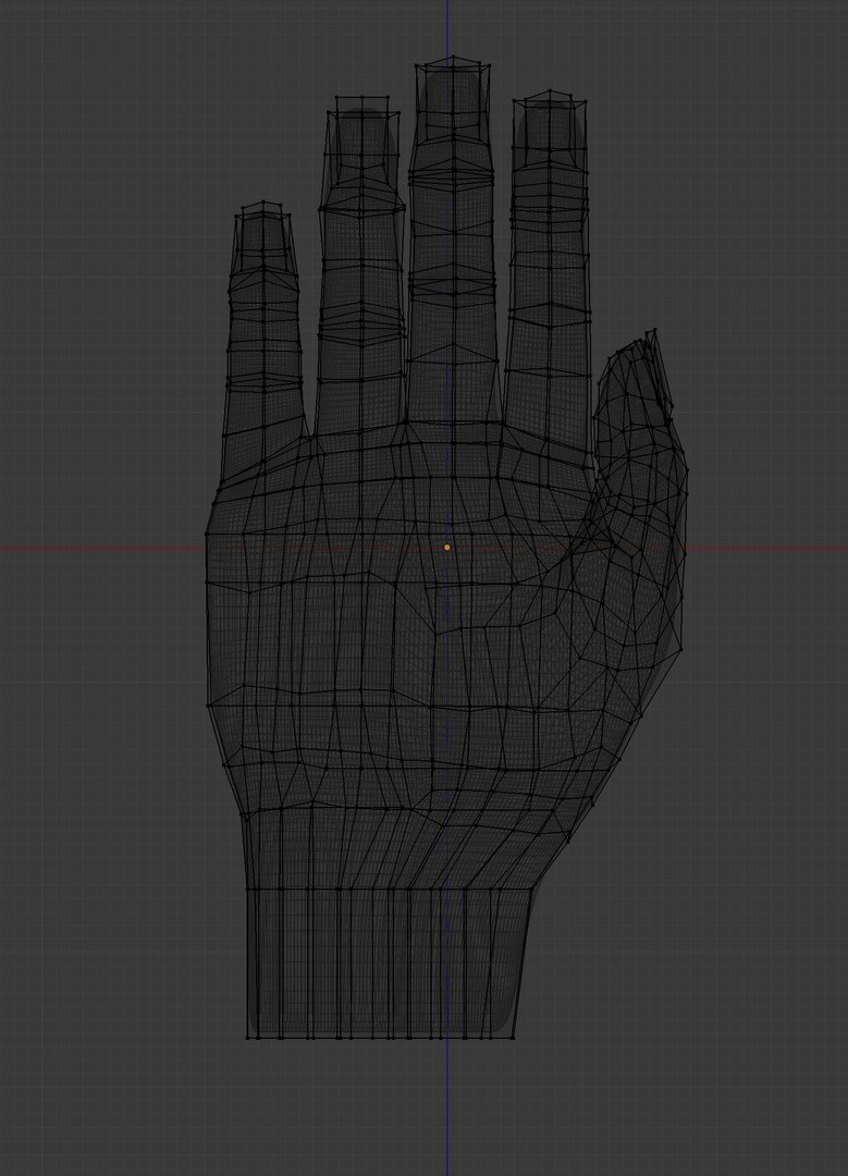 Hand Subdivision 608 Faces 3D - TurboSquid 1386289