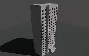 Soviet P-44 Apartment Building Game Ready Condominium