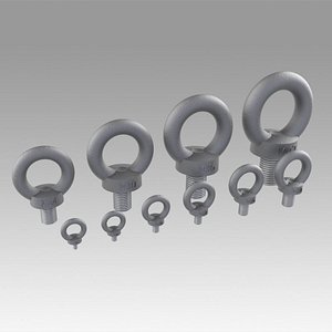3D bolt eye eyebolt