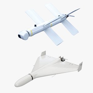 3D model Geran-2 and Lancet-3 Russian  UAV Collection