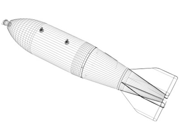 3d m117 bomb model