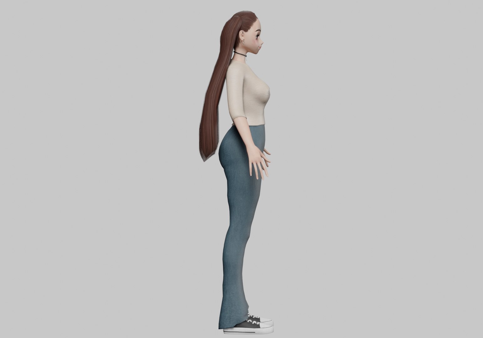Basic Standard Girl V23875 3D Model - TurboSquid 2271518