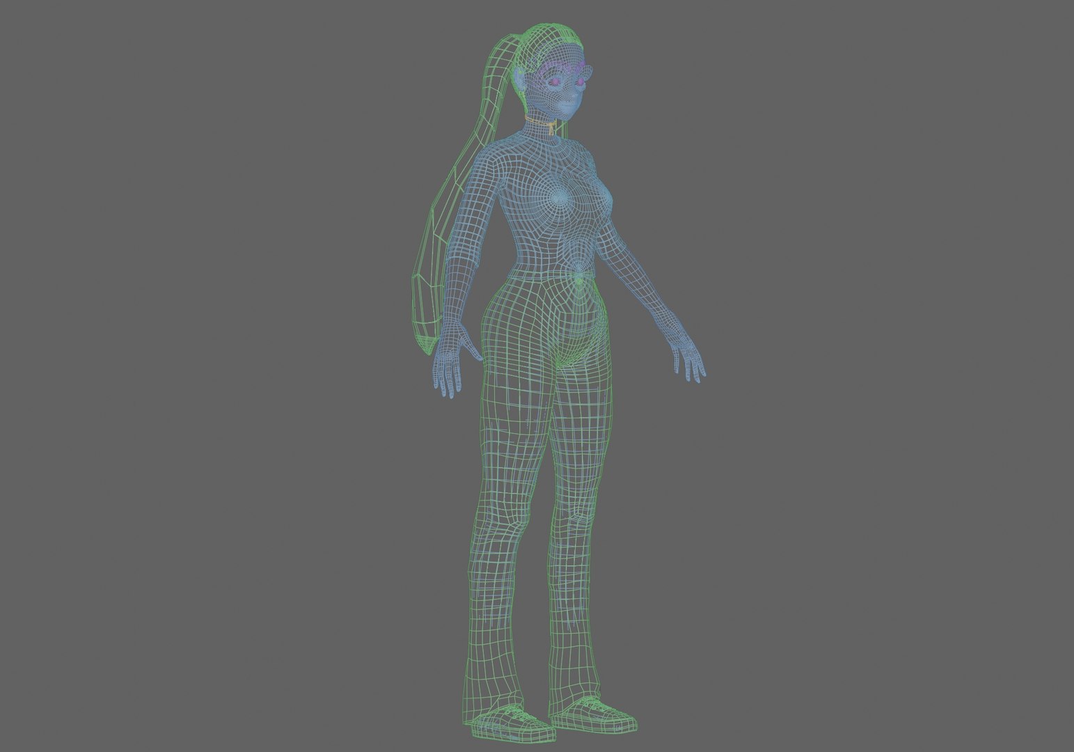 Basic Standard Girl V23875 3D Model TurboSquid 2271518