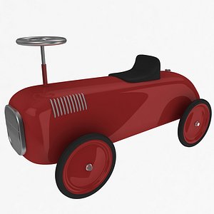 3d model retro toy car