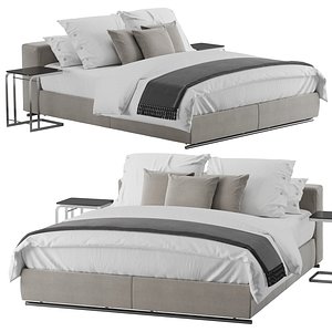 Flexform Groundpiece slim bed model