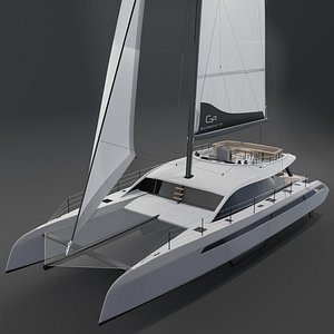 Gunboat 72 Catamaran 3D 3D model