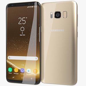 3D realistic samsung galaxy s8 model