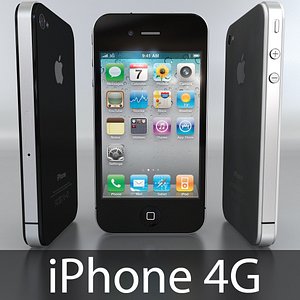 apple iphone 4 3d model