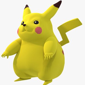 Pikachu - High Poly 3D Anime Character Model 3D model