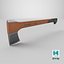 3D axe chopping model