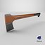 3D axe chopping model