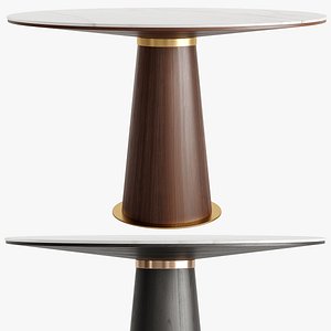 Mid Century 48 Round Dining Table by Homary 3D