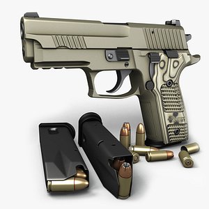 sig sauer p229 pistols 3d max