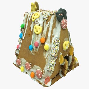 3D gingerbread house