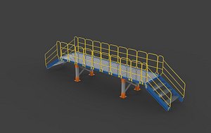 Industrial Bridge 3D model 3D model