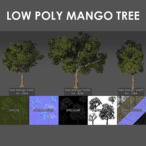 3D mango tree pack model