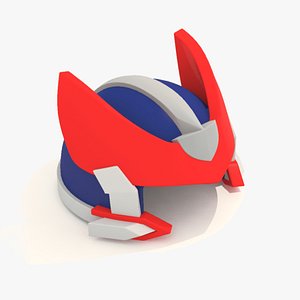 3D Cartoon Robot Helmet Model CRH6 model