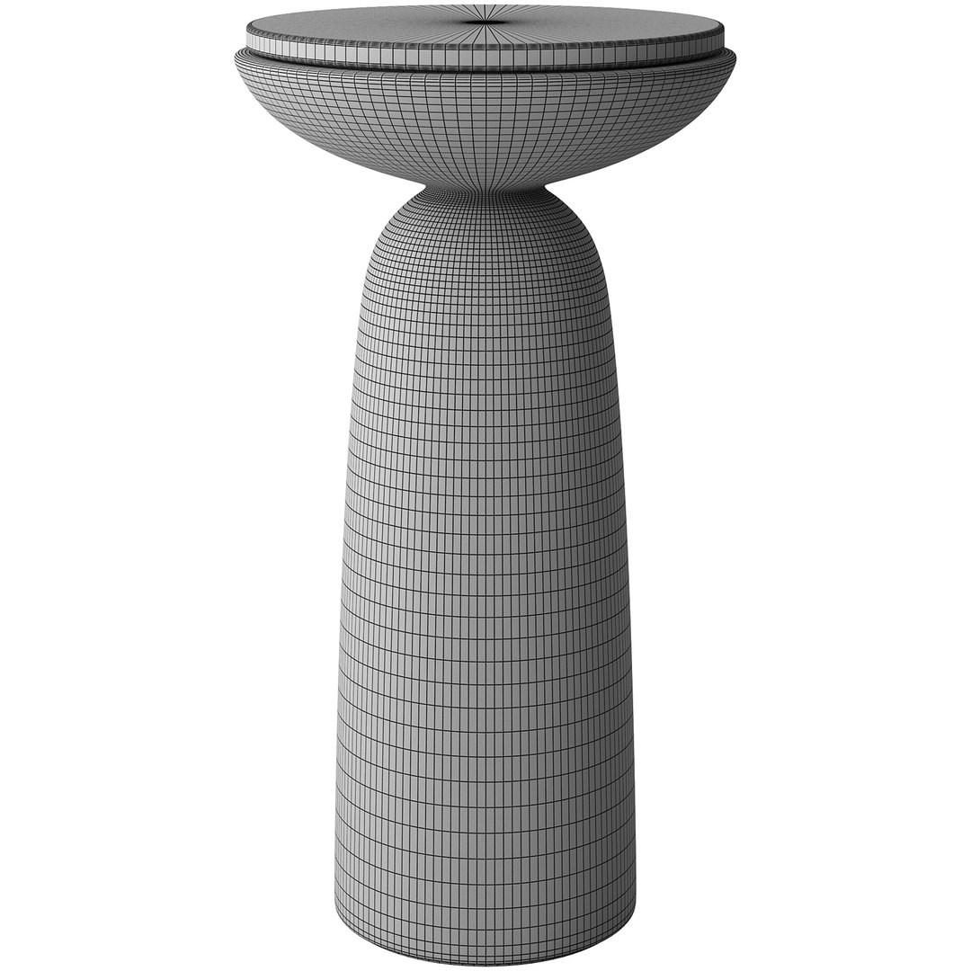 3D Model Olina Marble Drink Table - TurboSquid 2300664